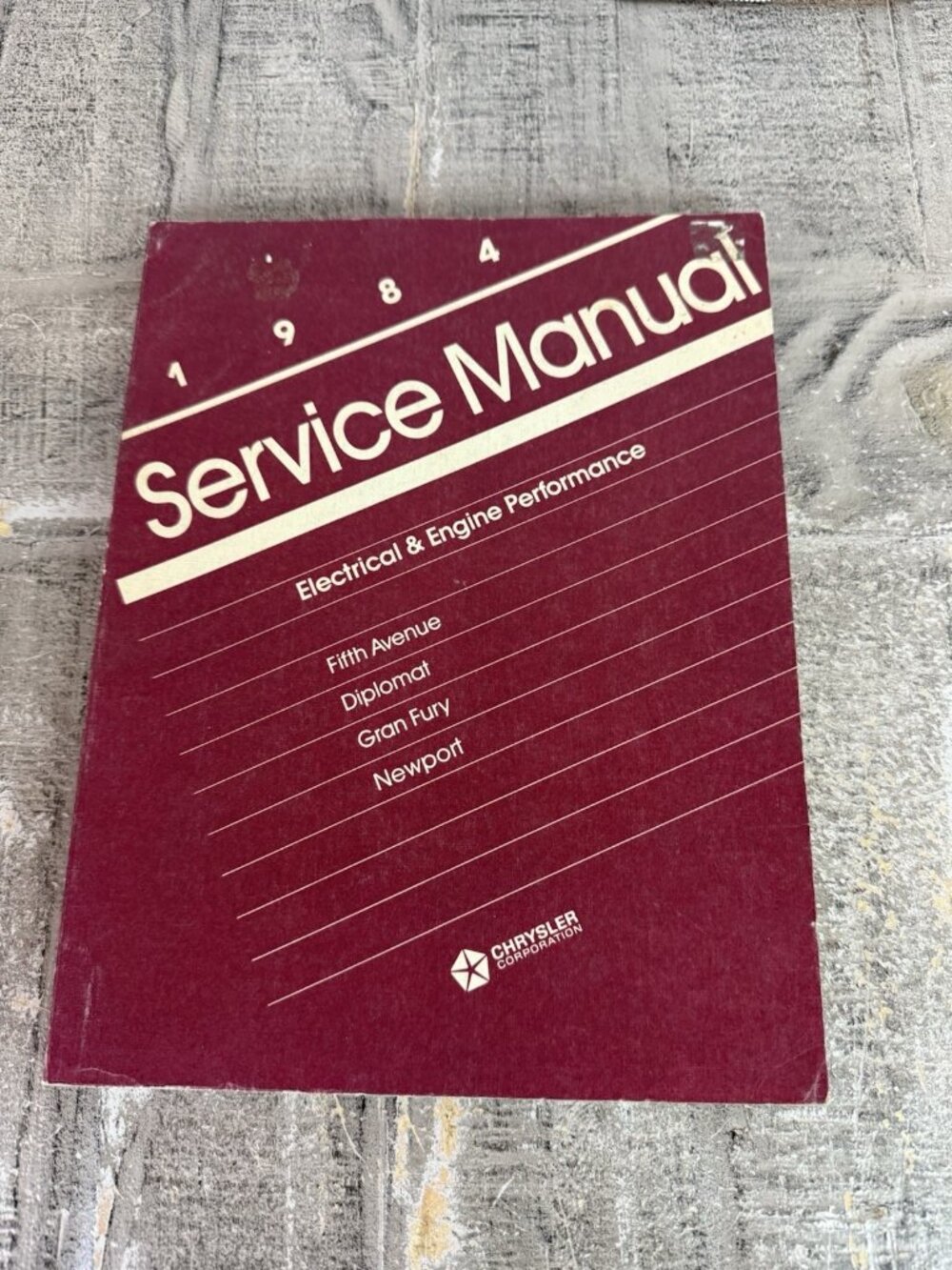 1984 Service Manual Electrical Chrysler Automobiles Book